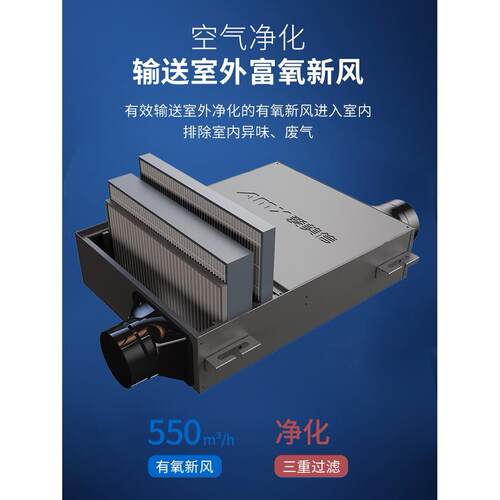 爱美信净化器新风系统家用新风机商用高效换气送风机抽风机FP系列