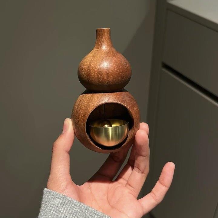 【新家的100个快递】福禄小葫芦入户门铃吸门式开门提醒磁吸挂饰