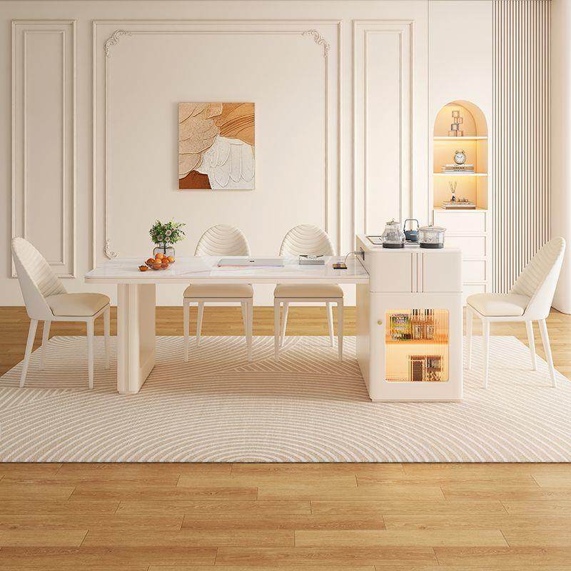 奶油伸缩岛台岩板茶桌餐桌一体餐桌椅轻奢组合简约家用现代小户型,鲜花速递/花卉仿真/绿植园艺,割草机/草坪机,淘宝优惠券,粉丝福利购,淘宝优惠卷