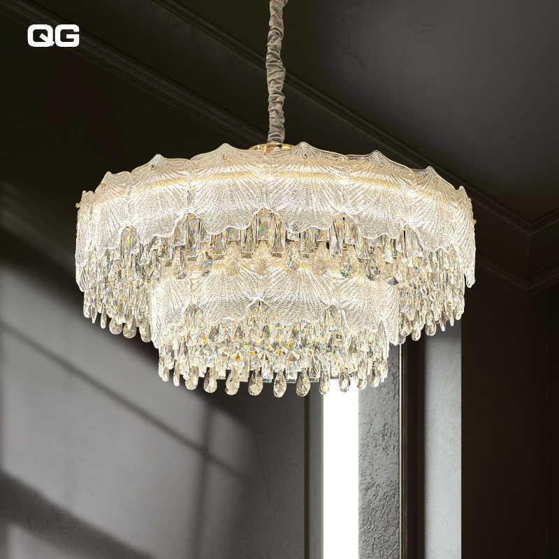 法式客厅灯水晶吊灯现代轻奢主灯广东中山灯具2025新款主卧餐厅灯