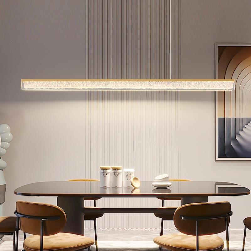 网红餐厅专用家用长条吊灯2024新款轻奢感艺术设计师灯具