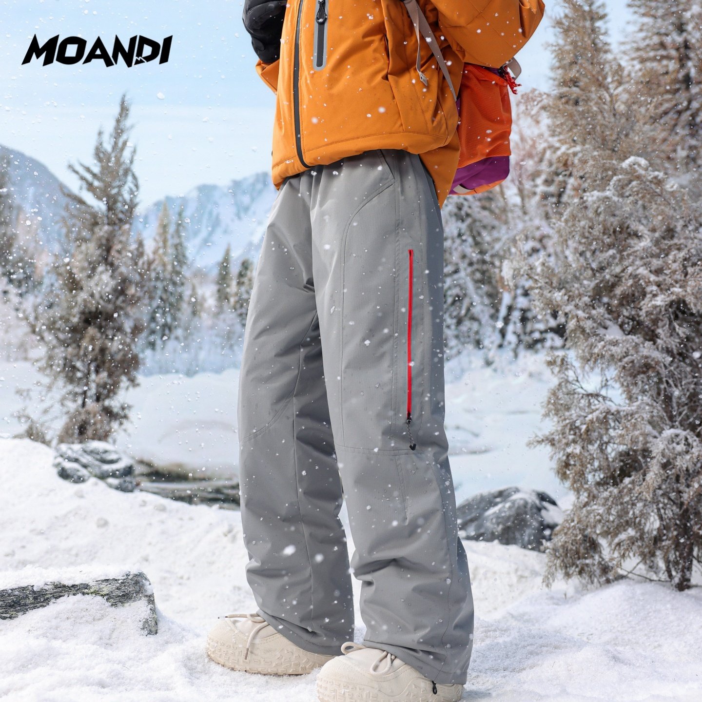 摩安迪户外直筒宽松90绒加绒加厚保暖羽绒裤男三防科技长裤情侣款,男装,羽绒裤,淘宝优惠券,粉丝福利购,淘宝优惠卷