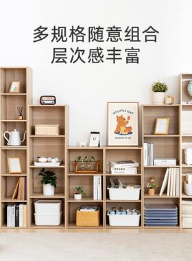 简易落地书LQL架缝置物架厅收纳架储子物爱丽丝窄客小书柜架r*