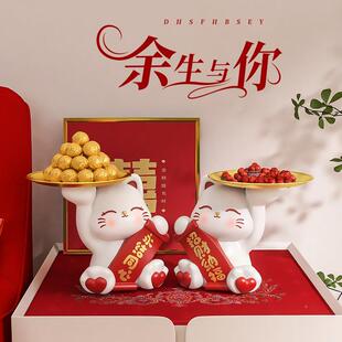 招财猫新婚物送礼新人新BJ2217娘订实用送闺蜜婚房婚卧室明灯长结