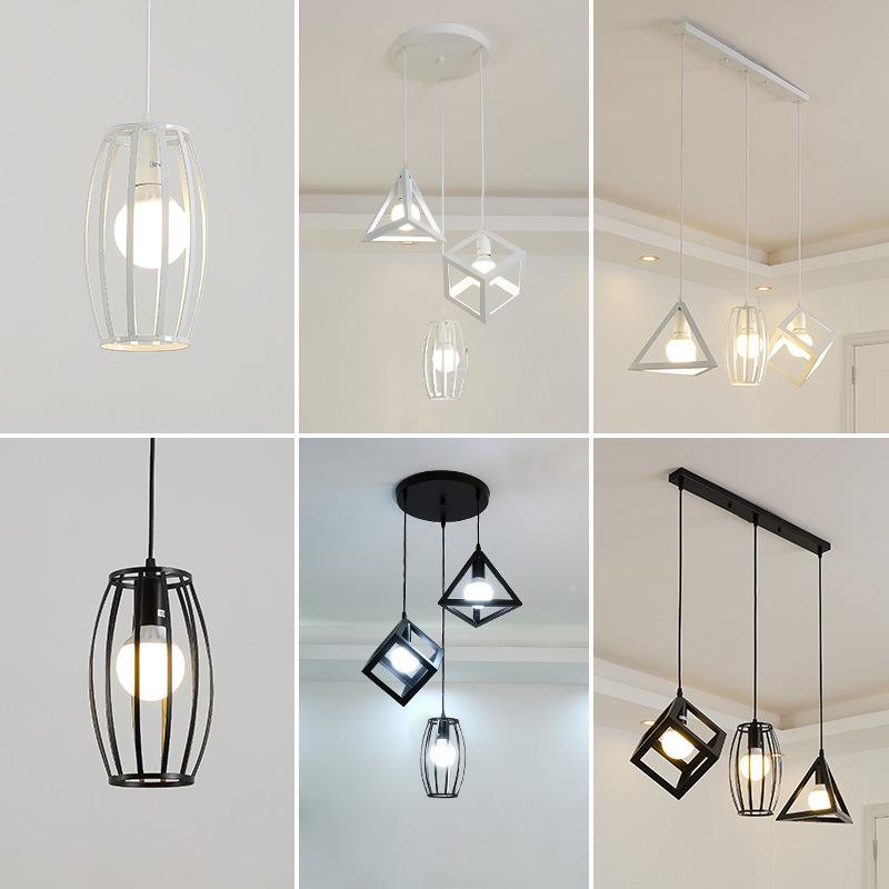 led北欧餐厅吊灯灯餐现代732简约创意个性吊灯三餐头饭厅桌吊具