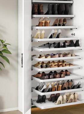 推索柜内拉式鞋RISO-SHW架入户鞋柜丽式托盘鞋篮白色加深鞋架托盘