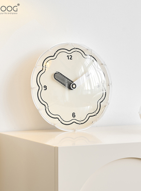 免打孔家用客厅创意泡泡挂钟2023新款墙面装饰品时钟桌面摆件钟表