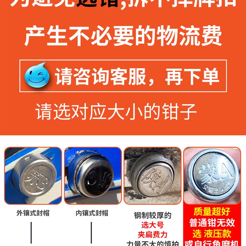 拆汽车牌照工具汽车牌照钳防盗螺丝专用钳汽车卡扣胶扣钳钣金工具