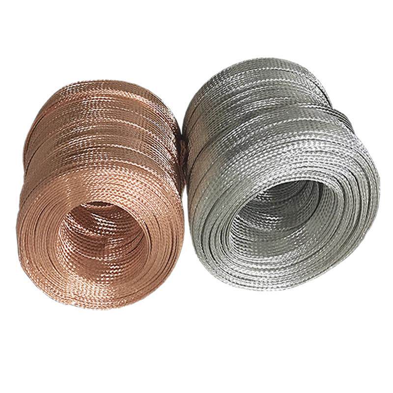 铜编织带导电带国标镀锡接地线平方铜线46/8/10/12/16/20/35/50软