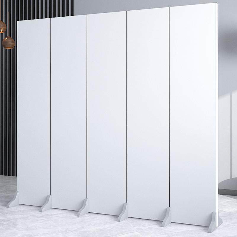 定制办公室灰色屏风隔断墙现代移动遮挡屏折定制简约折叠家用客厅