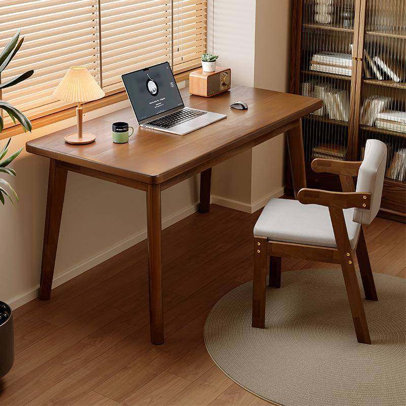 实木书桌成人家用学习桌窗台靠墙桌子工作台简易办公桌中古电脑桌