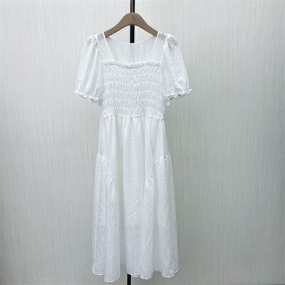 恩2025夏季新品 法式连衣裙女气质显瘦小清新a字长裙茶歇裙628