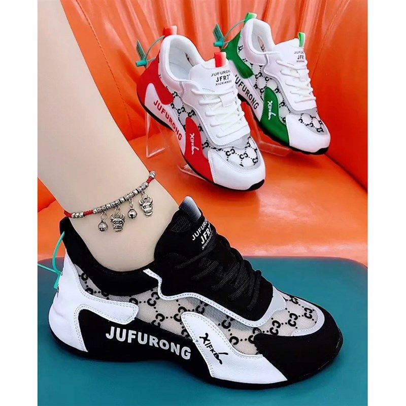 夏季新款真皮单网老爹鞋男女情侣休闲运动鞋网纱透气时尚软底跑鞋,女鞋,网面鞋,淘宝优惠券,粉丝福利购,淘宝优惠卷