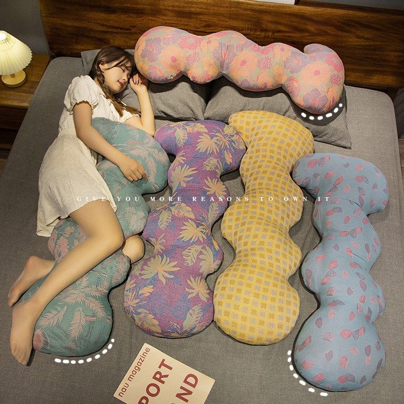 三层纱长条云朵抱枕女生睡觉靠枕床上侧睡夹腿靠枕客厅沙发靠背枕,玩具/童车/益智/积木/模型,毛绒/玩偶/公仔/布艺类玩具,淘宝优惠券,粉丝福利购,淘宝优惠卷