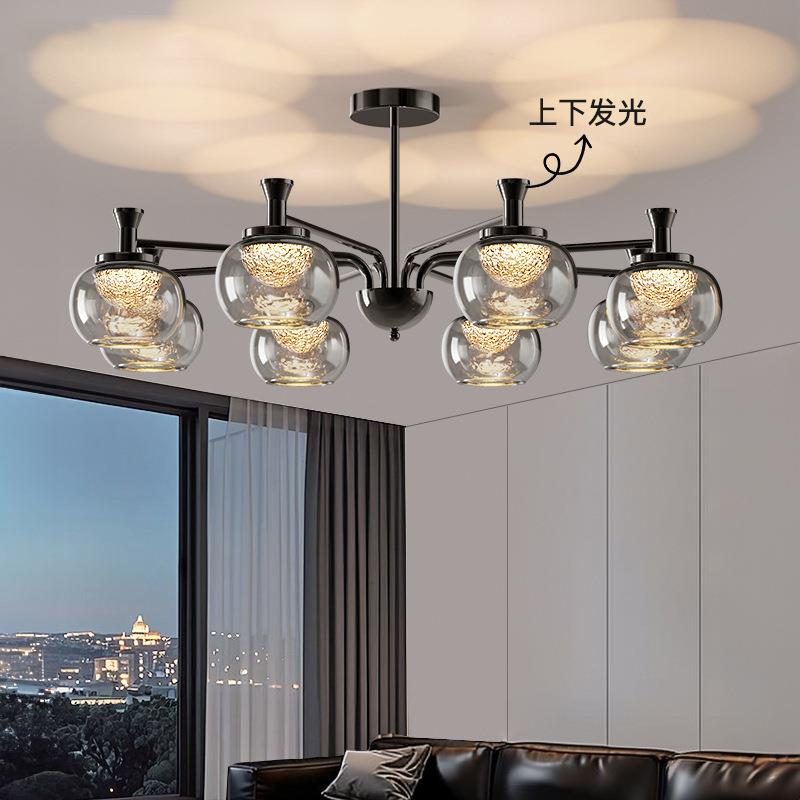 意式轻奢客厅吊灯新款现代简约设计师创意星空顶氛围光影高档