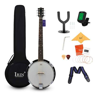 6弦班卓琴吉他沙比利初学吉他六弦班卓琴套装斑鸠琴banjo西洋乐器