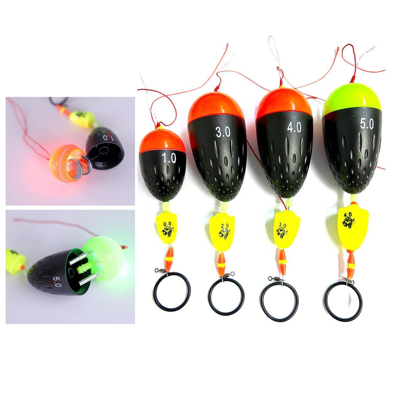 通用凹坑电子阿波漂套装一拉得远投夜光漂淡水鲈鱼浮漂线组