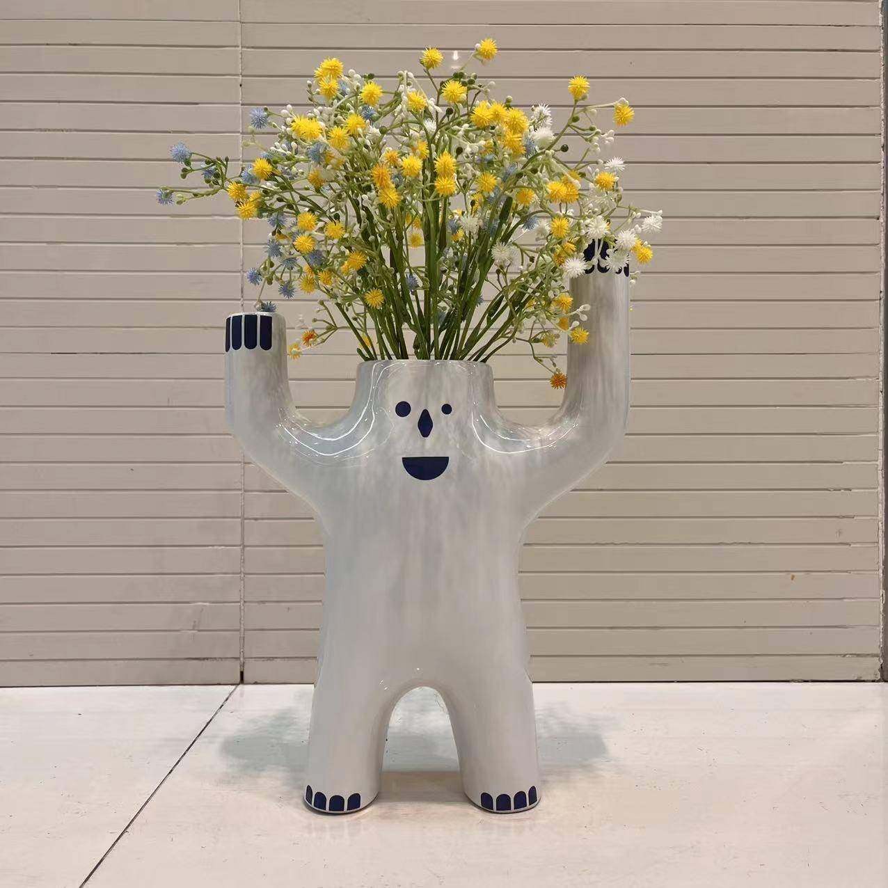 现瓷代陶简花瓶VER约人形花瓶,橡塑材料及制品,工业陶瓷,淘宝优惠券,粉丝福利购,淘宝优惠卷