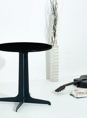 36125铁桌子方形白黑色铁桌啡奶茶餐桌休闲桌洽咖谈铁艺圆圆桌户