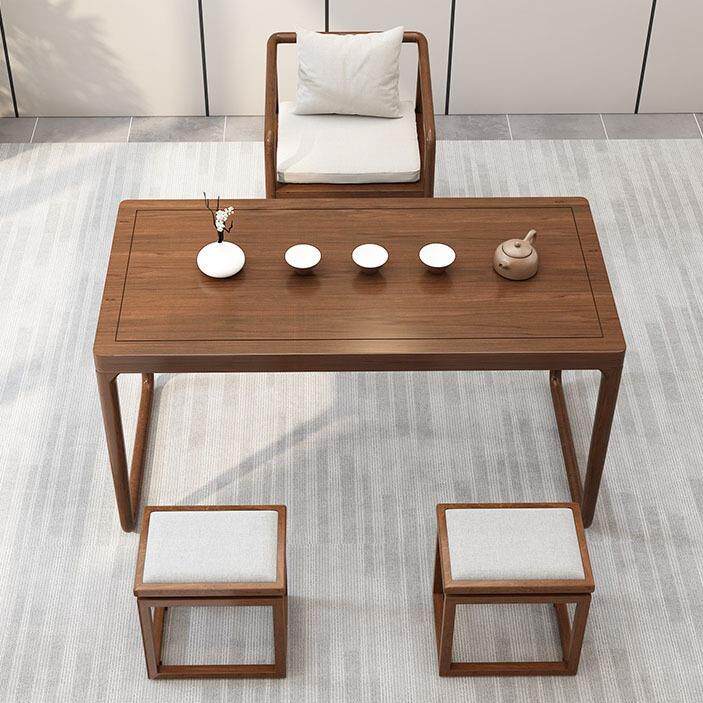 新中式阳台型茶全泡套家用简约白蜡木茶桌椅组合全实木小户HCE桌