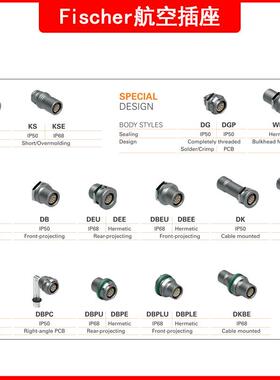 c厂家货头供应WKYfi现sher接圆形防水19pin航空插头