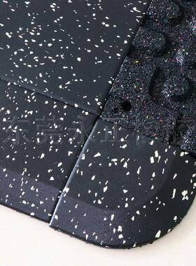 健房橡胶地垫收条健身减震边身隔音ZON垫专封边角用防震