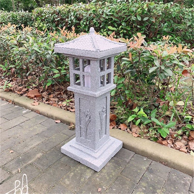 花园别墅音响灯中式户外仿石灯草坪灯庭院灯园林日式背景音乐喇叭