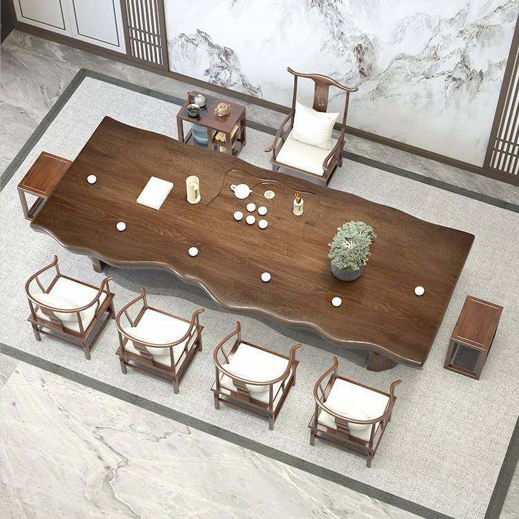 实茶桌家用大合板原木茶台禅意木茶桌式椅组商用日泡茶桌VUQ禅意,商业/办公家具,茶台/茶桌,淘宝优惠券,粉丝福利购,淘宝优惠卷