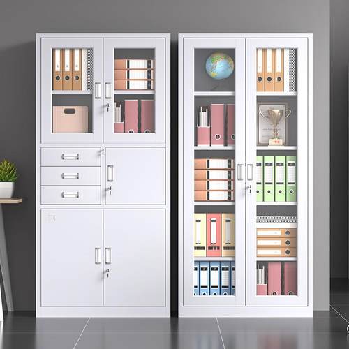 见详情加厚二矮柜办斗公室资料件柜家用带锁抽铁屉阳台柜皮储文物