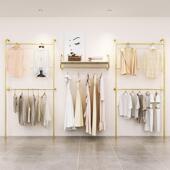 新款 服纳金服702米装 店展示架双层正挂组合直播间展示台衣架挂架