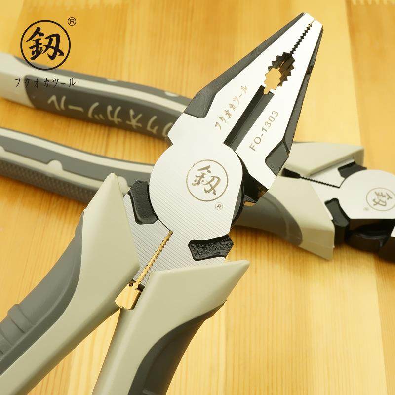 福冈工具省多功能力钢丝钳压7寸工业级老钳拉线NOJ线电工虎钳FO-1,标准件/零部件/工业耗材,车间地垫,淘宝优惠券,粉丝福利购,淘宝优惠卷