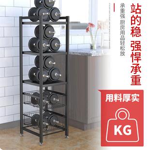 式厨房置物落地多层微波炉架子抽拉架抽屉式置储物架水果菜蔬不锈