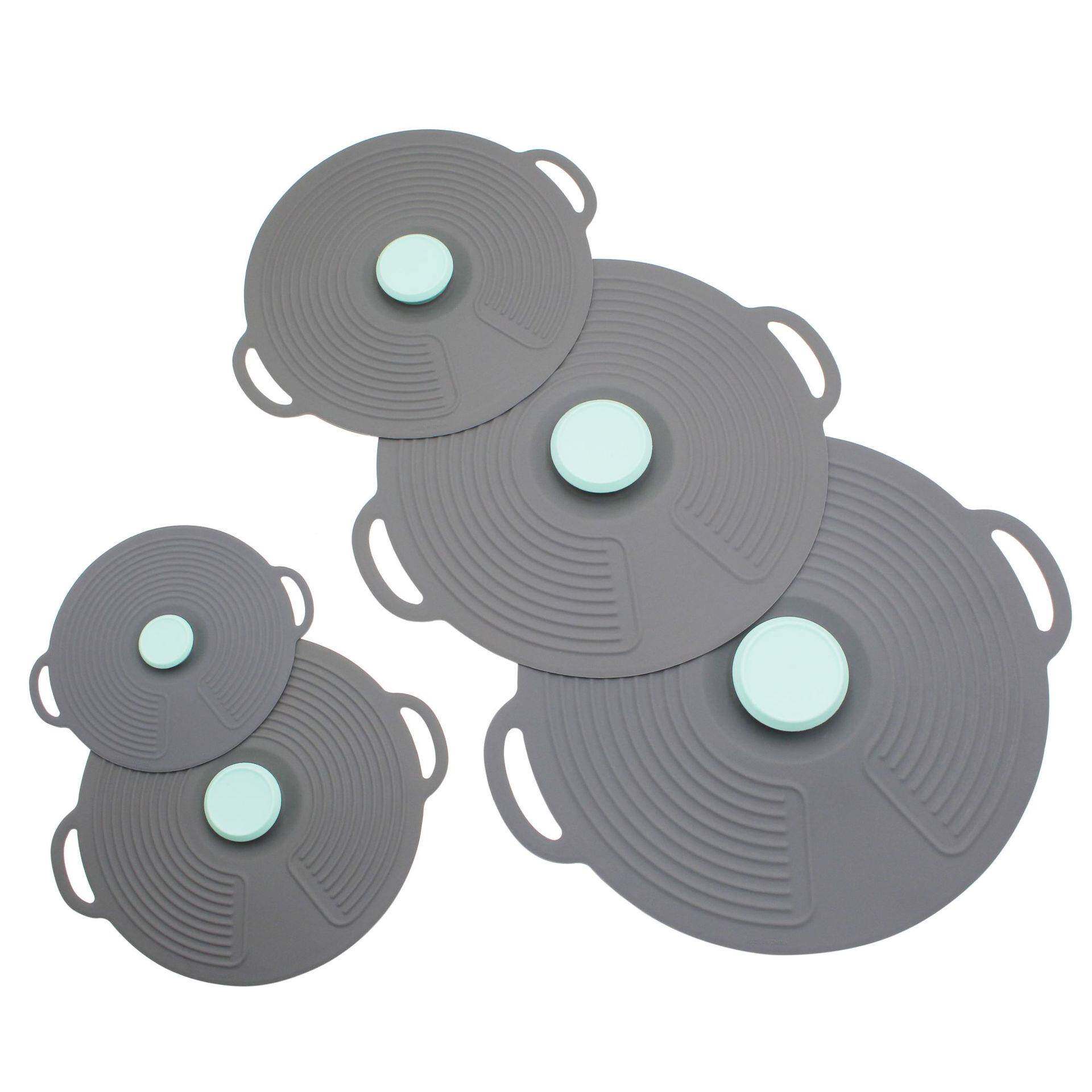 硅双色保胶TM2246鲜盖5件套碗锅盖意盖真空保鲜冰箱食物防患味密