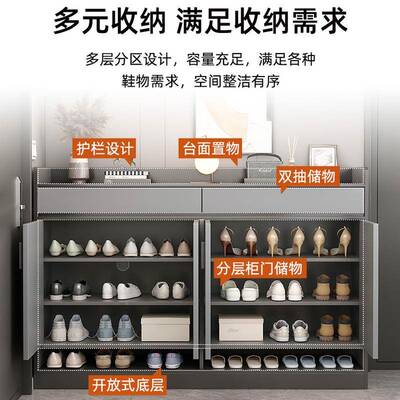 鞋柜家用CGU走入户玄关一柜大容体量靠墙多层储物收柜子防廊尘纳