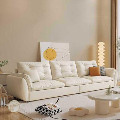奶油云风沙发客QBS-2206厅小户型简约代科技布艺直排家现用轻奢三