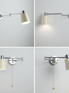北欧简约12876古摇复伸臂可位移床头壁灯古vinta中ge书房缩折叠阅