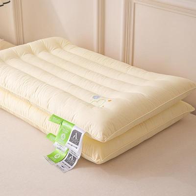 学生宿舍人枕头低矮芯护颈助睡眠家用一单枕对儿童3椎岁以QST上冰