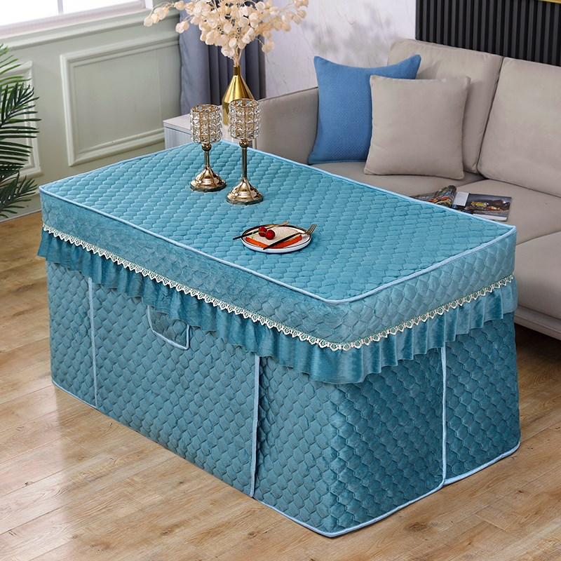 冬天加厚加绒烤火桌罩套电暖桌布套长方形茶O几电烤桌套电火套罩