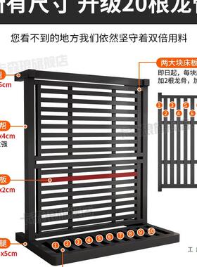 床铁艺床39155双人厚床家用床1米8不锈钢单人床铁架架榻榻米加粗