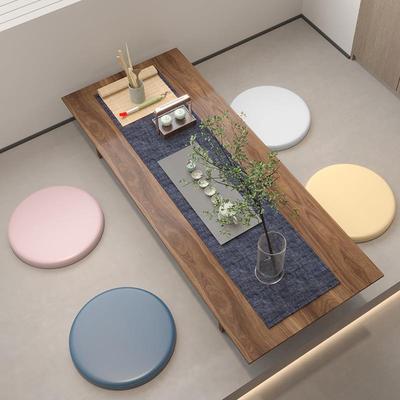 纯色圆N6wiZ6eR形坐吧垫台椅座垫客厅榻榻米防滑上忆棉蒲地团卡座