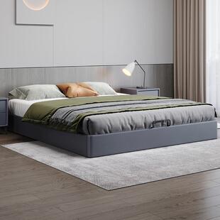 现代简约落地IXH无排头榻榻米床小户型卧室全骨实床木架子床民宿