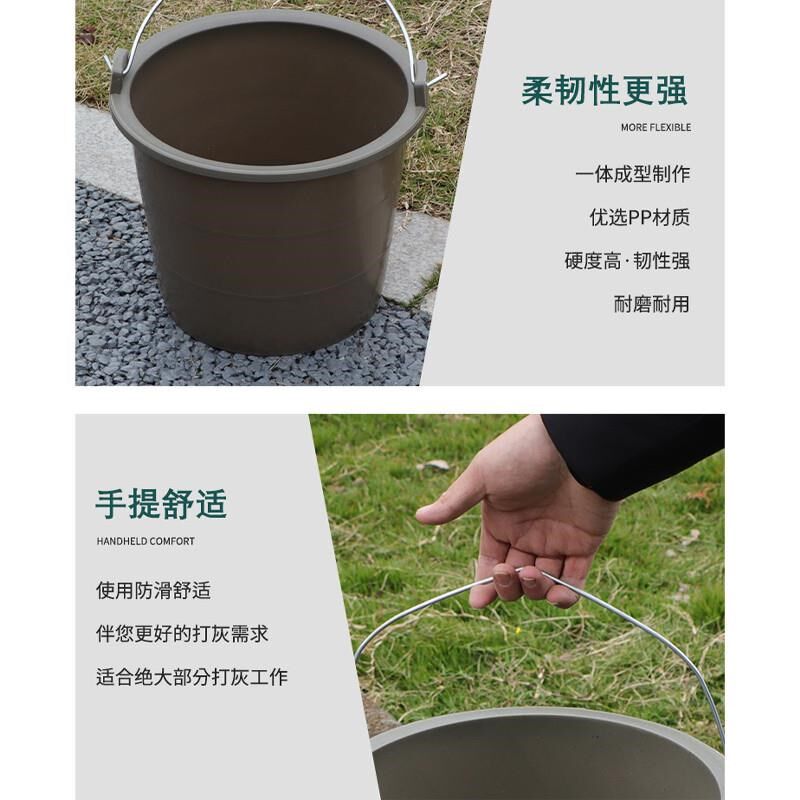 加厚塑料牛筋水泥桶耐摔泥工灰桶工地建筑装修泥浆桶搅拌桶打灰桶图片