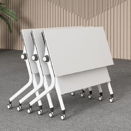 培训桌椅组合可移动拼接多功能办公长条桌机构双人课桌折叠会议桌