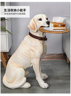 狗摆件客厅斑点狗哈士奇金毛拉多模型装饰创意乔迁新居开 业礼品