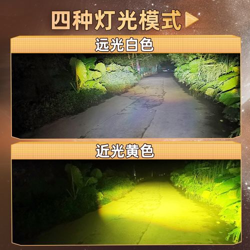 摩托车前大灯铺路远近光外置透镜电动车改装led超亮辅助强光射灯