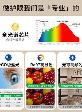 复古中古风卧室吸顶灯led法式实木全光谱花朵护眼房间灯具R335