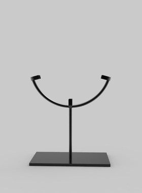 铁艺锻造玉璧展架平安扣底座圆形玉石铁架装饰摆件定制