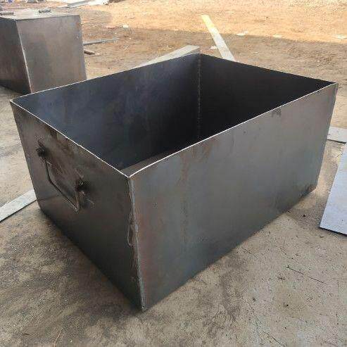 无盖铁工具箱铁盒周转箱物料箱零件盒装煤桶家用定制铁盒大铁桶