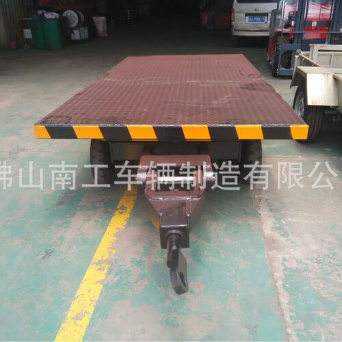 短途载货移动工具车平板车 重型平板全挂式拖车底盘