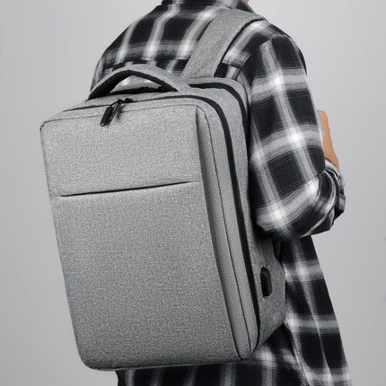 背包男女双肩包大学生旅行包商务15.6寸笔记本电脑包17.3英寸书包